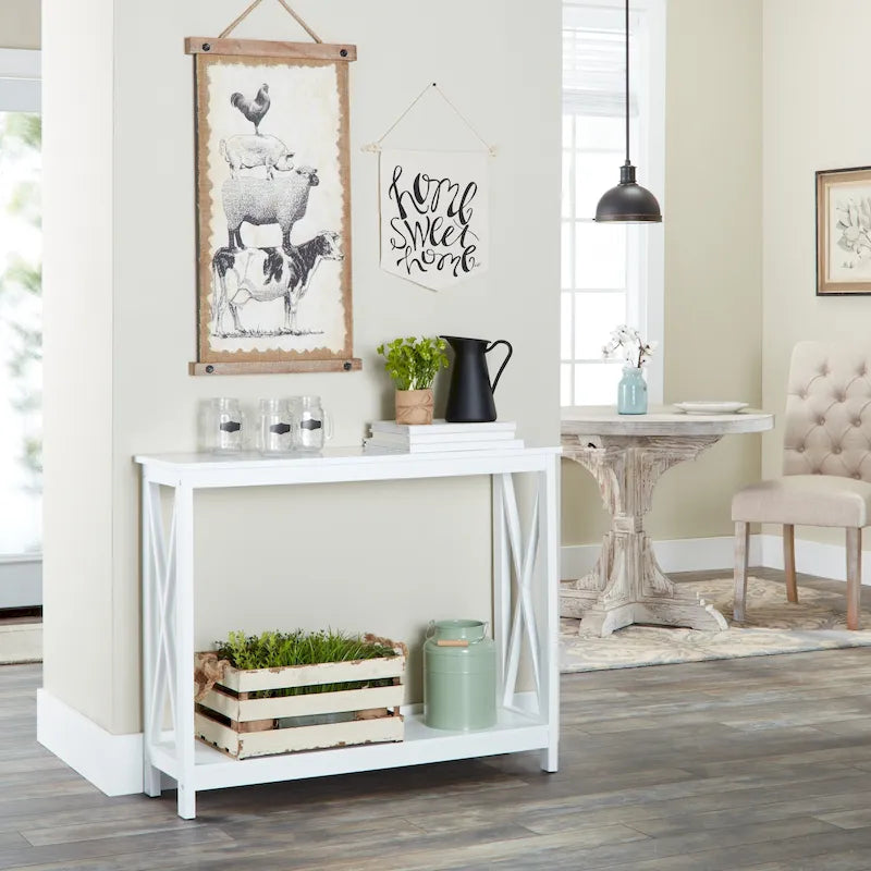 Console Table with Shelf