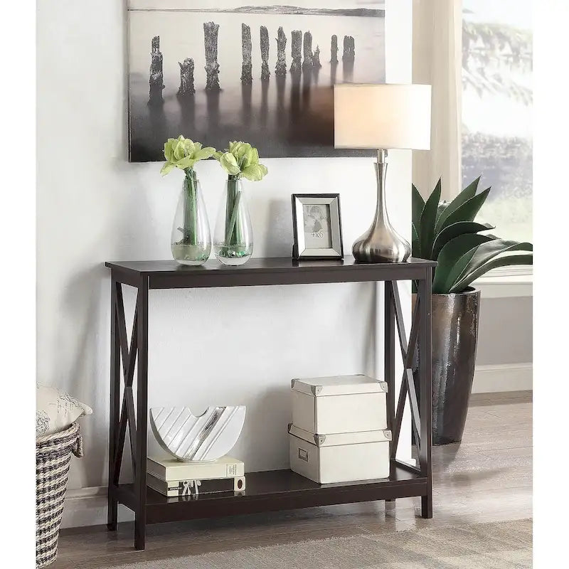 Console Table with Shelf