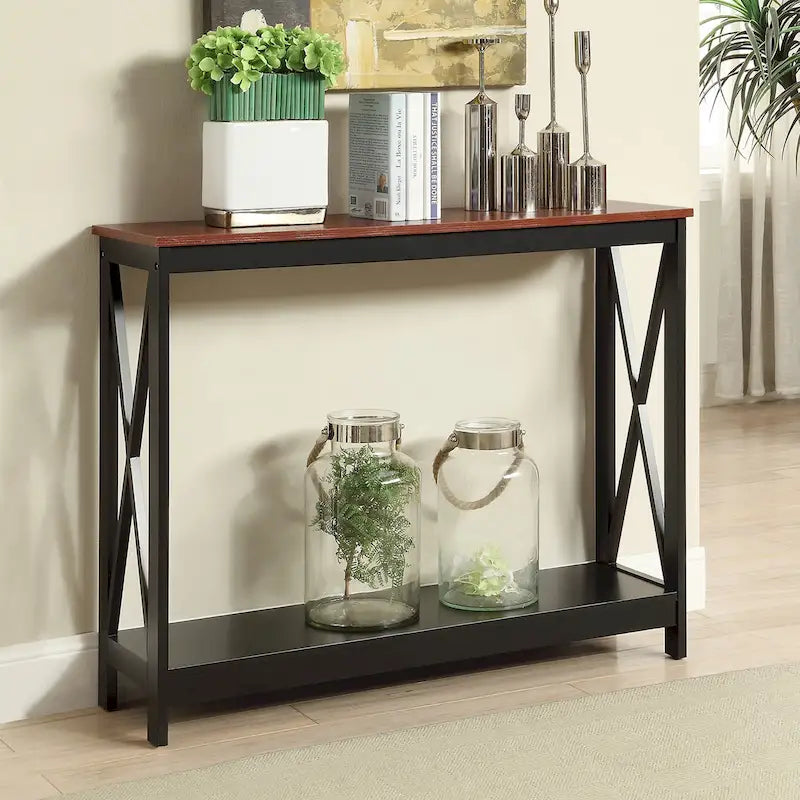 Console Table with Shelf