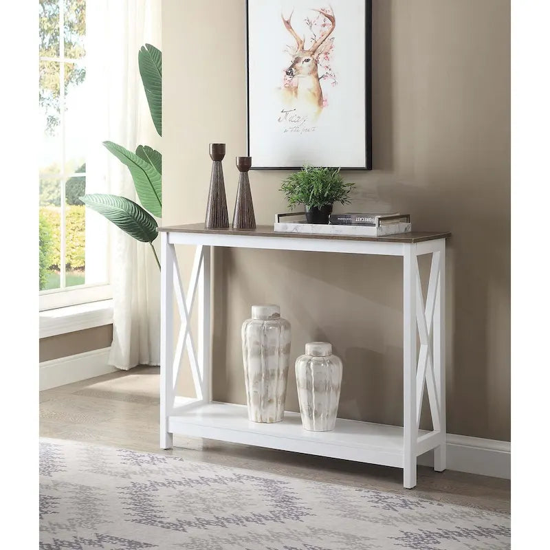 Console Table with Shelf
