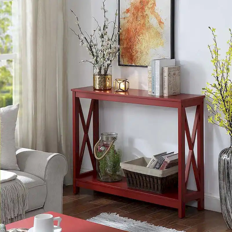 Console Table with Shelf
