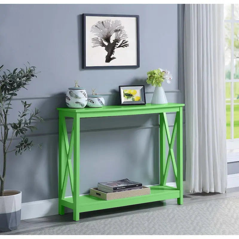 Console Table with Shelf