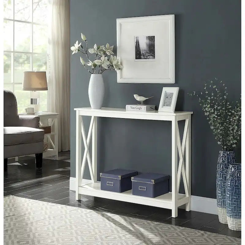 Console Table with Shelf
