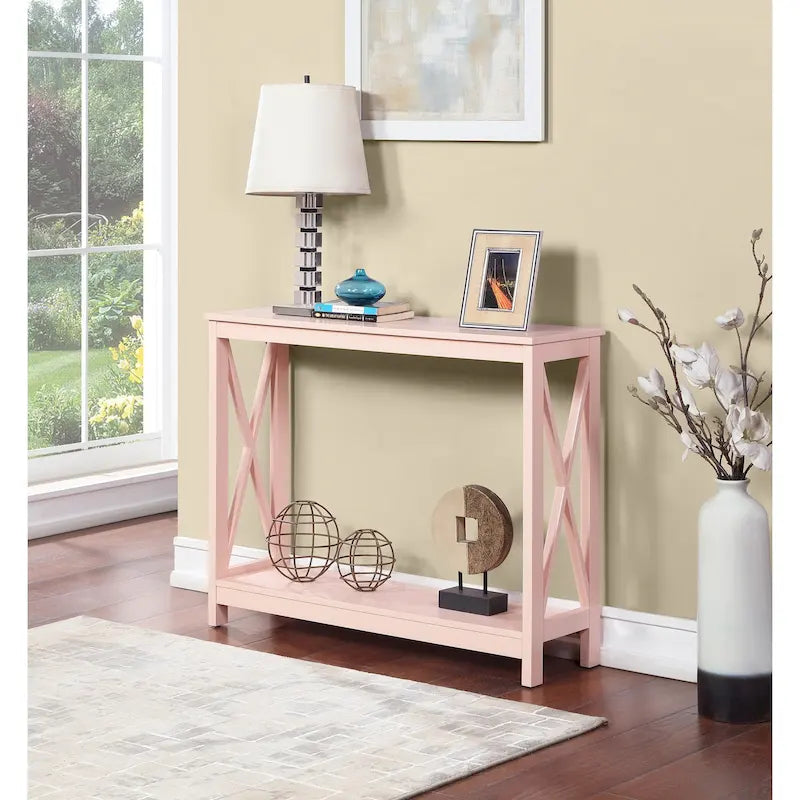 Console Table with Shelf