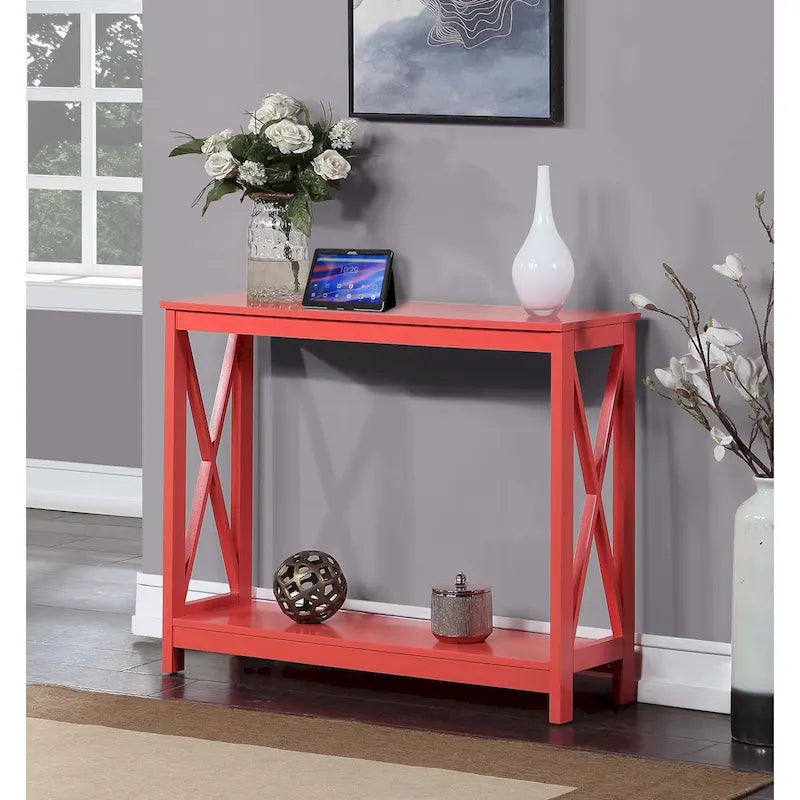 Console Table with Shelf