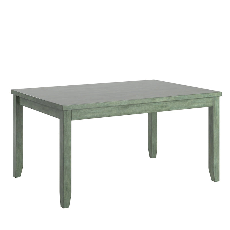 Solid Wood Rectangular Dining Table with Two Drawers