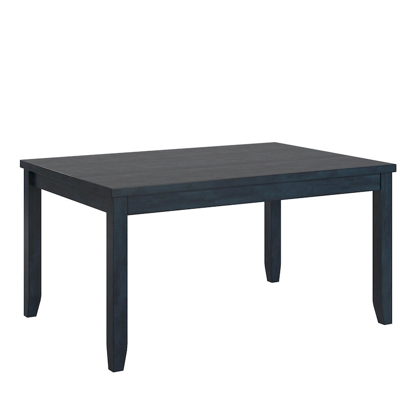 Solid Wood Rectangular Dining Table with Two Drawers