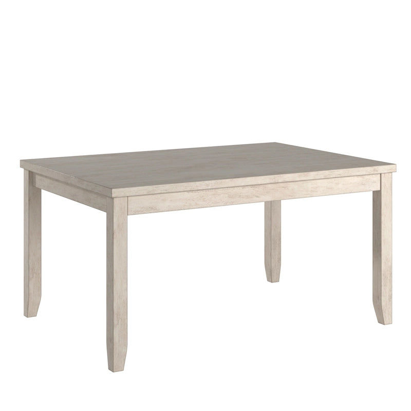 Solid Wood Rectangular Dining Table with Two Drawers
