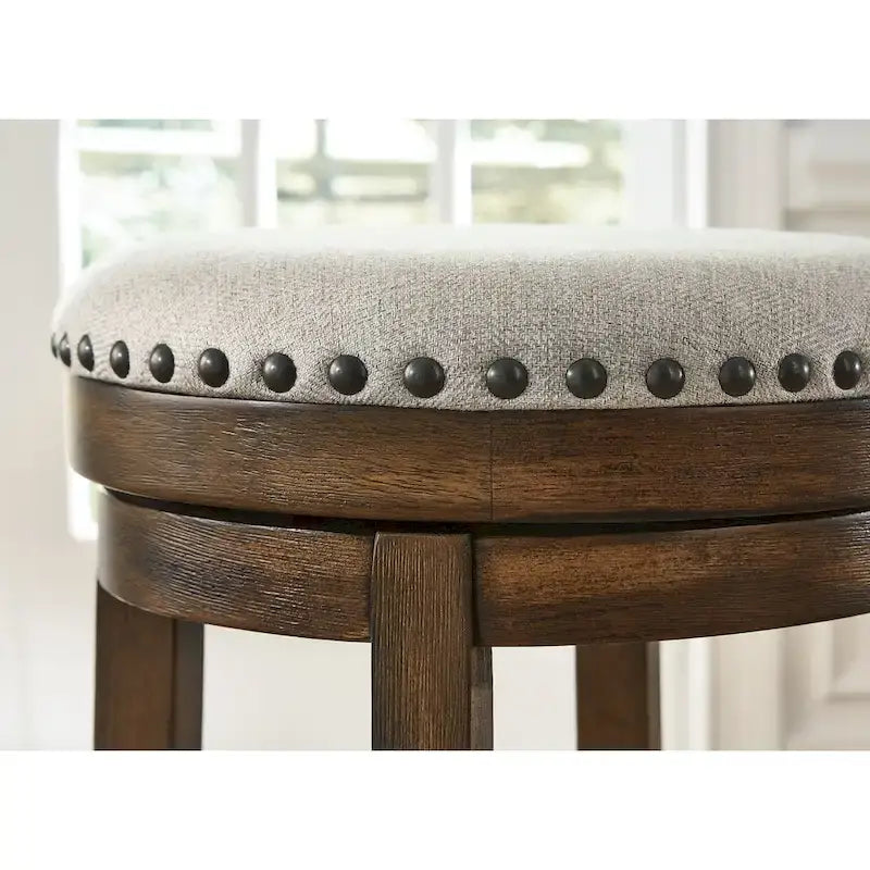 Rustic Industrial Swivel Bar Stool