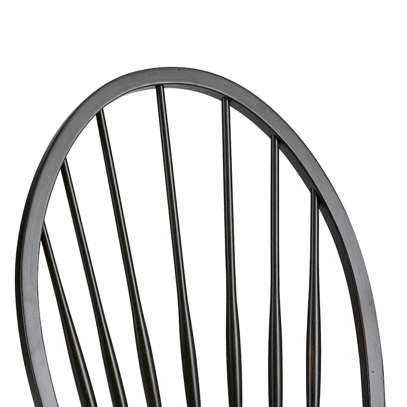 Black Back Side Chair (Set of 2)