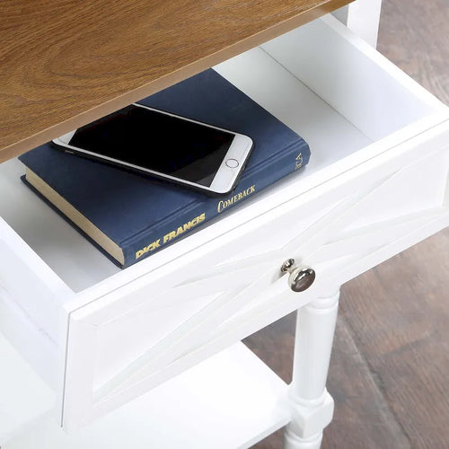 2 Drawer Console Table with Shelves