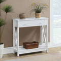1 Drawer Entryway Hall Table with Shelf