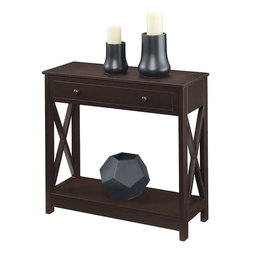 1 Drawer Entryway Hall Table with Shelf