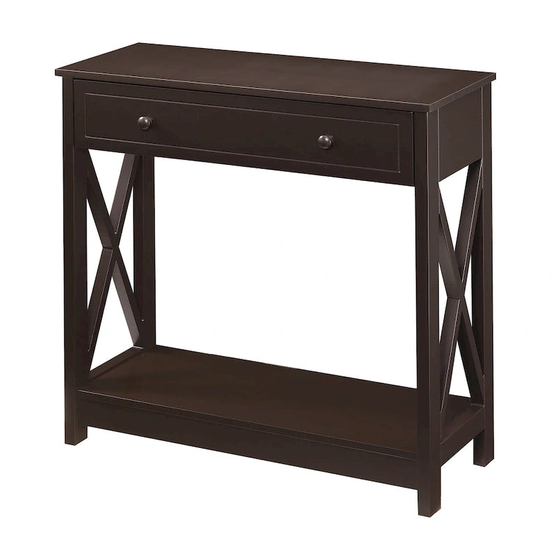 1 Drawer Entryway Hall Table with Shelf