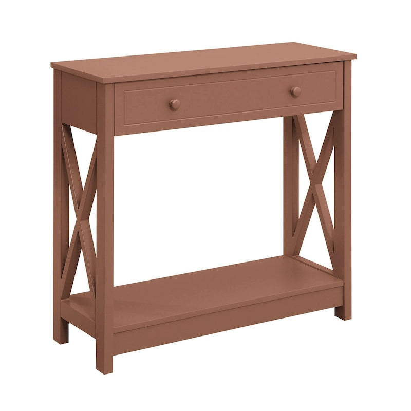 1 Drawer Entryway Hall Table with Shelf