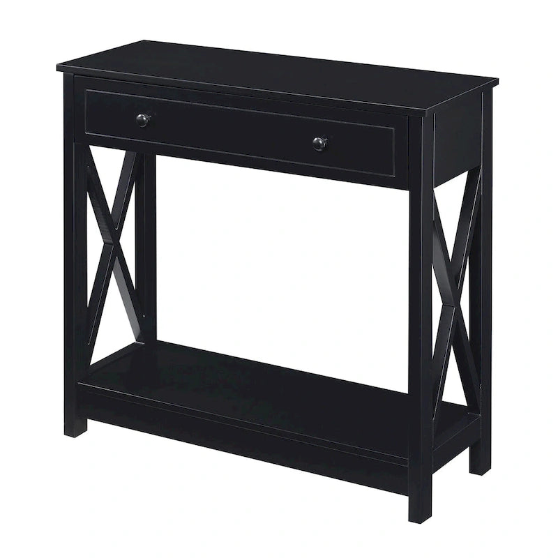 1 Drawer Entryway Hall Table with Shelf