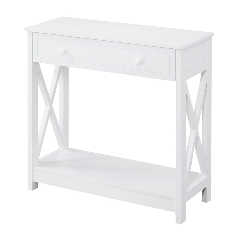 1 Drawer Entryway Hall Table with Shelf