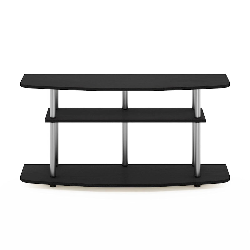 3-Tier TV Stand for TV up to 46", Black Oak