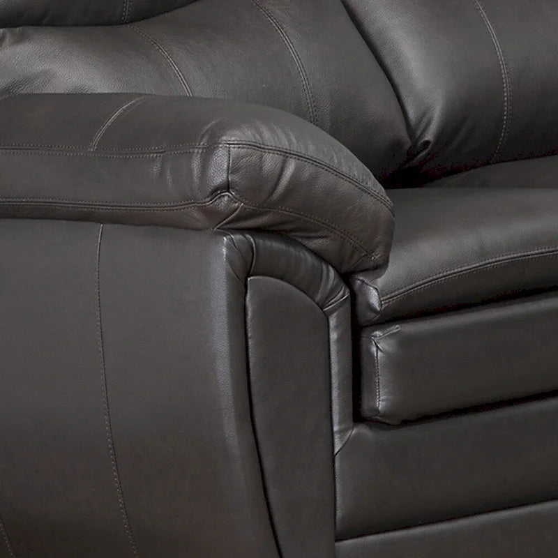 Premium Brown Top Grain Leather Sofa and Loveseat