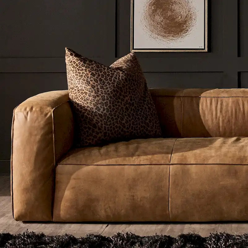 Tan Leather Sofa