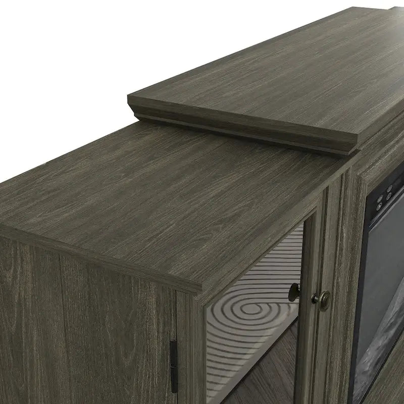 Rustikální TV stolek s krbem – šířka 70 – Vhodný pro TV do 70" – 71Š x 30V x 15,5H