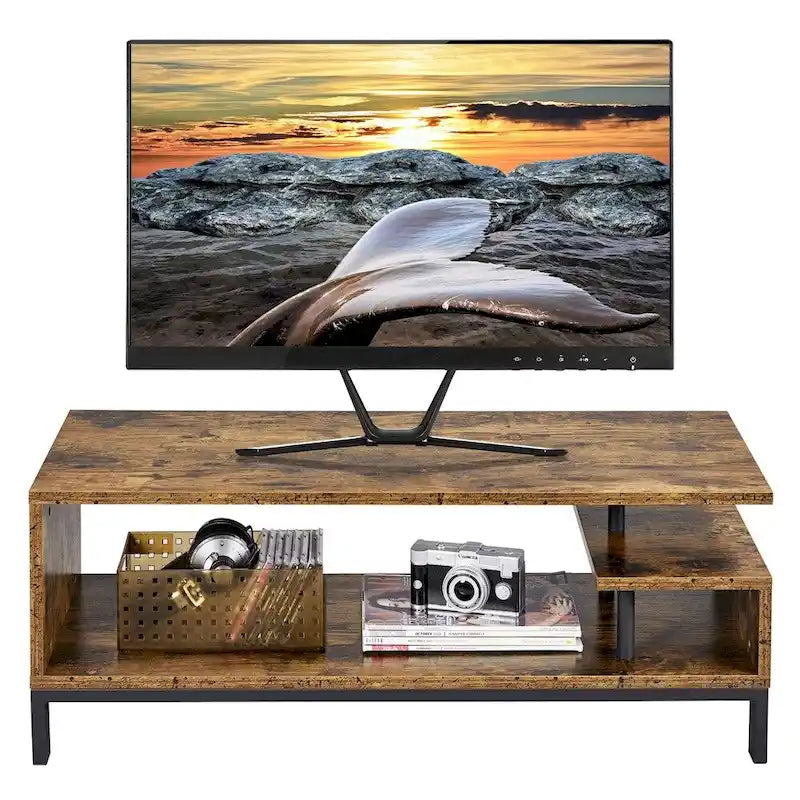 Dřevěný TV stolek do malého prostoru obývacího pokoje