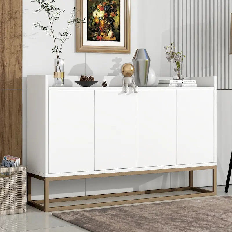 Moderní příborník Elegantní bufetová skříňka s velkým úložným prostorem