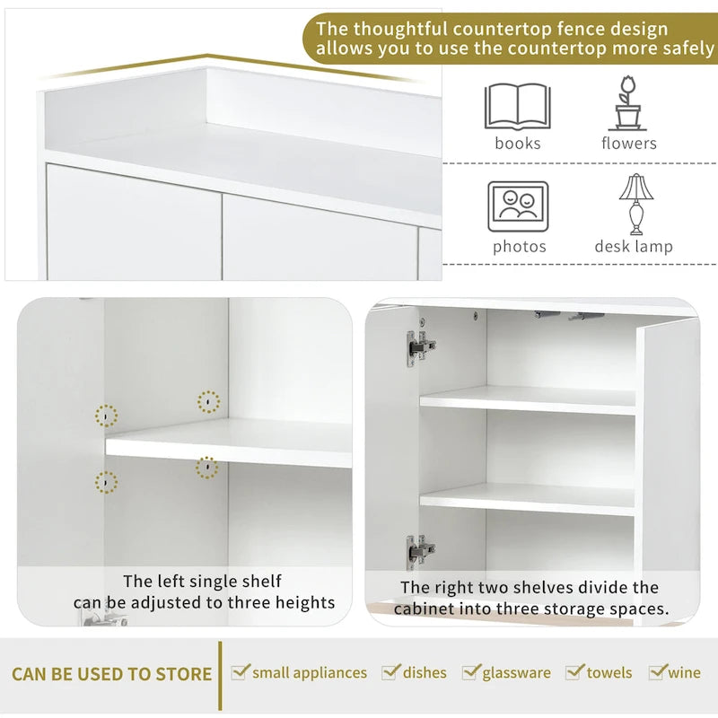 Moderní příborník Elegantní bufetová skříňka s velkým úložným prostorem