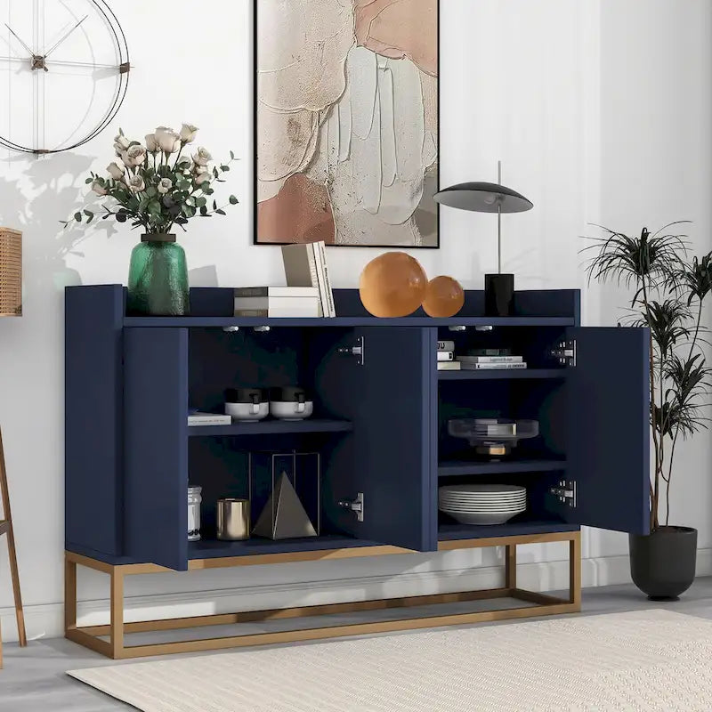 Moderní příborník Elegantní bufetová skříňka s velkým úložným prostorem