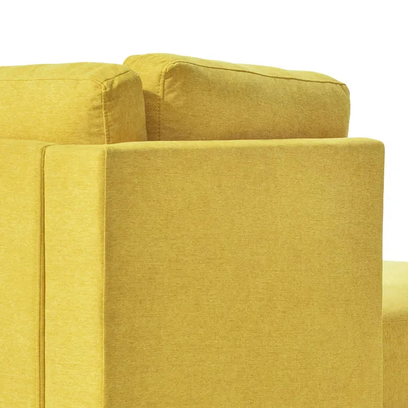 Stylové čalouněné křeslo z lněné látky s lenoškou pro volný čas